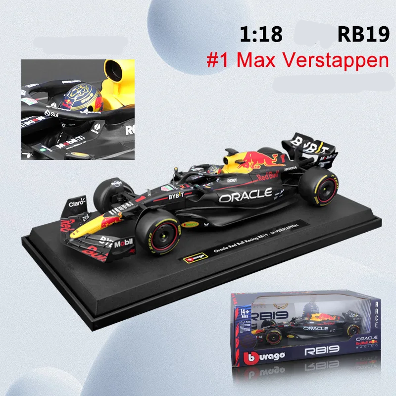 1:18 RB 19 Red Bull Chamption Casco Edición de Colección