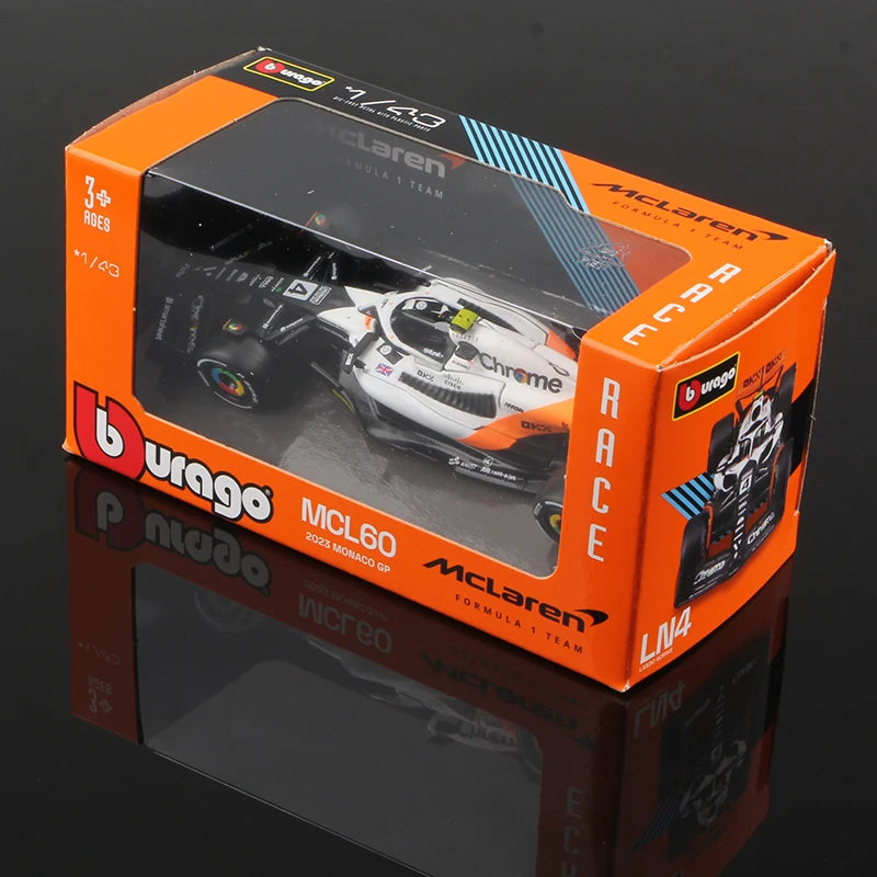 McLaren MCL 38 1:43 with Stand and Cover 2024 Monaco Diecast Model